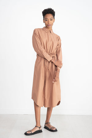 APIECE APART - Molto Shirt Dress, Deep Khaki