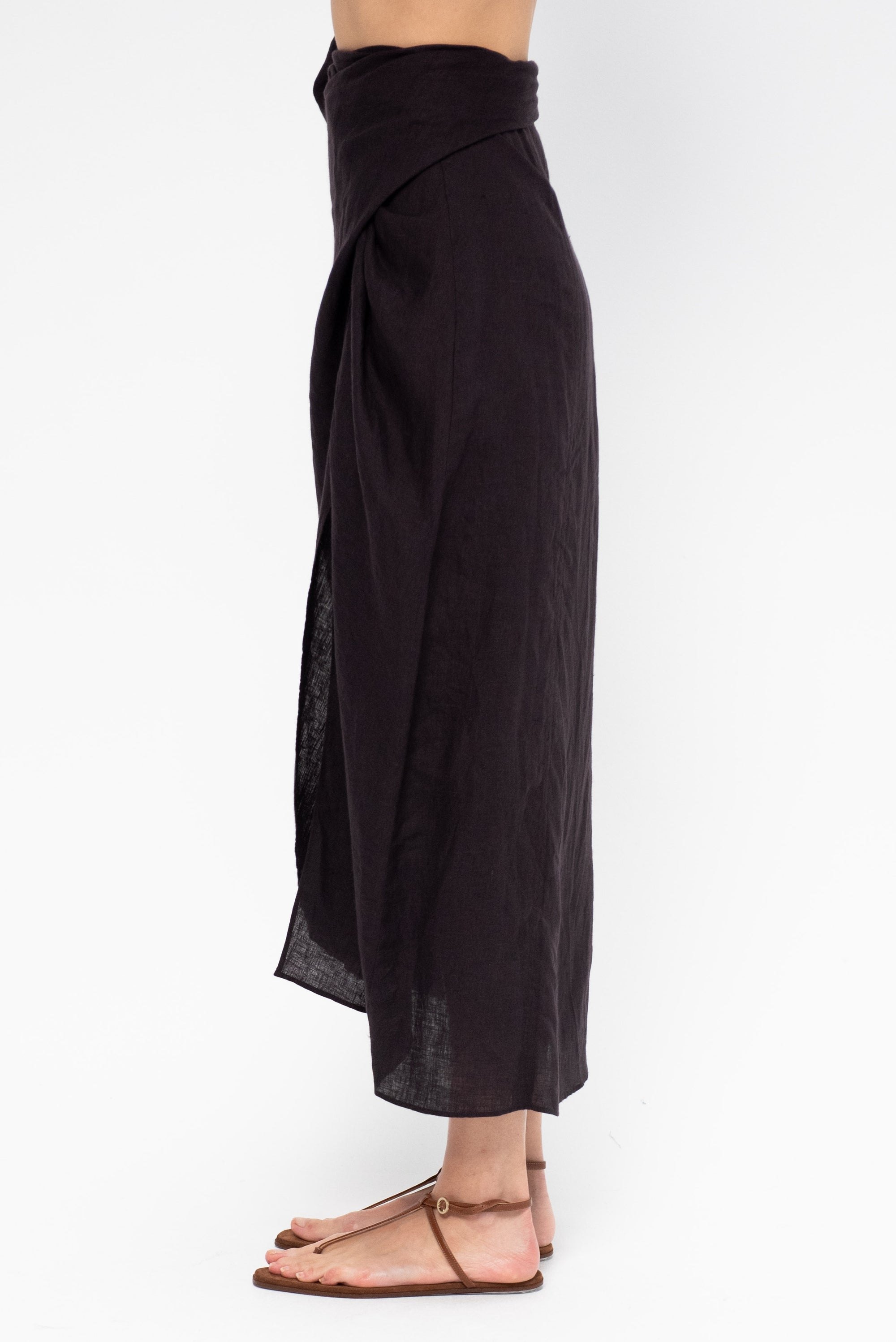 Lexi Sarong Skirt, Deep Espresso