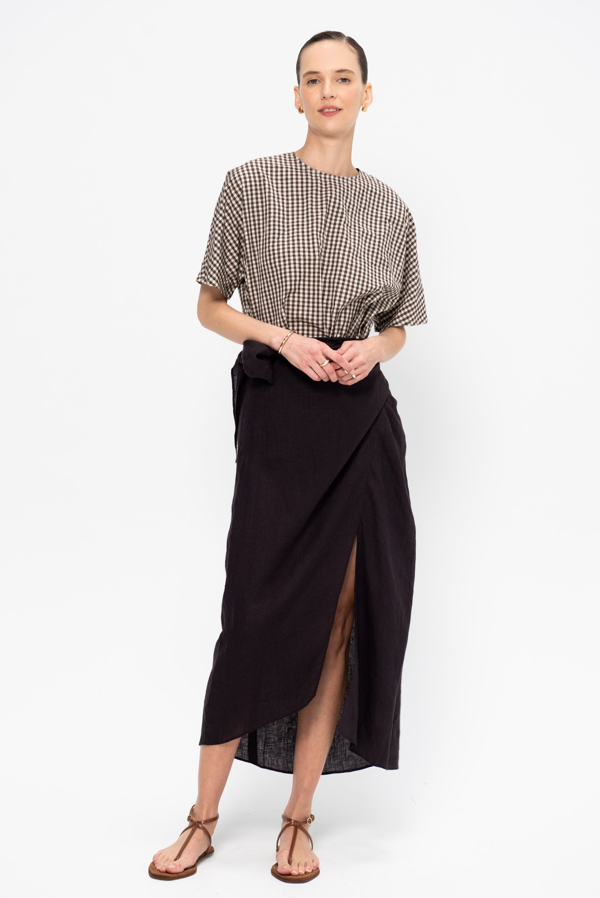 Lexi Sarong Skirt, Deep Espresso