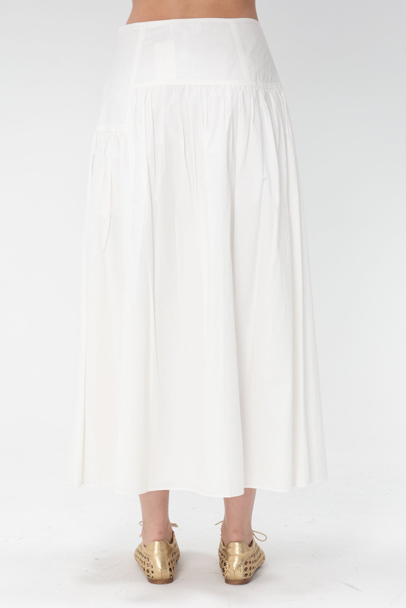 Apiece Apart - Nora Assymetrical Maxi Skirt, Cream