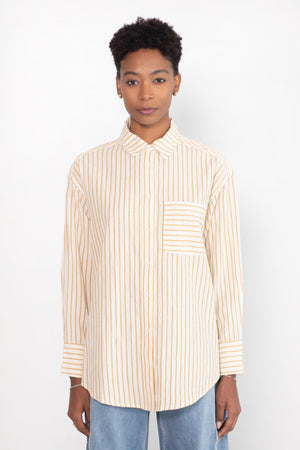 APIECE APART - Oversized Button Down, Sun Stripe