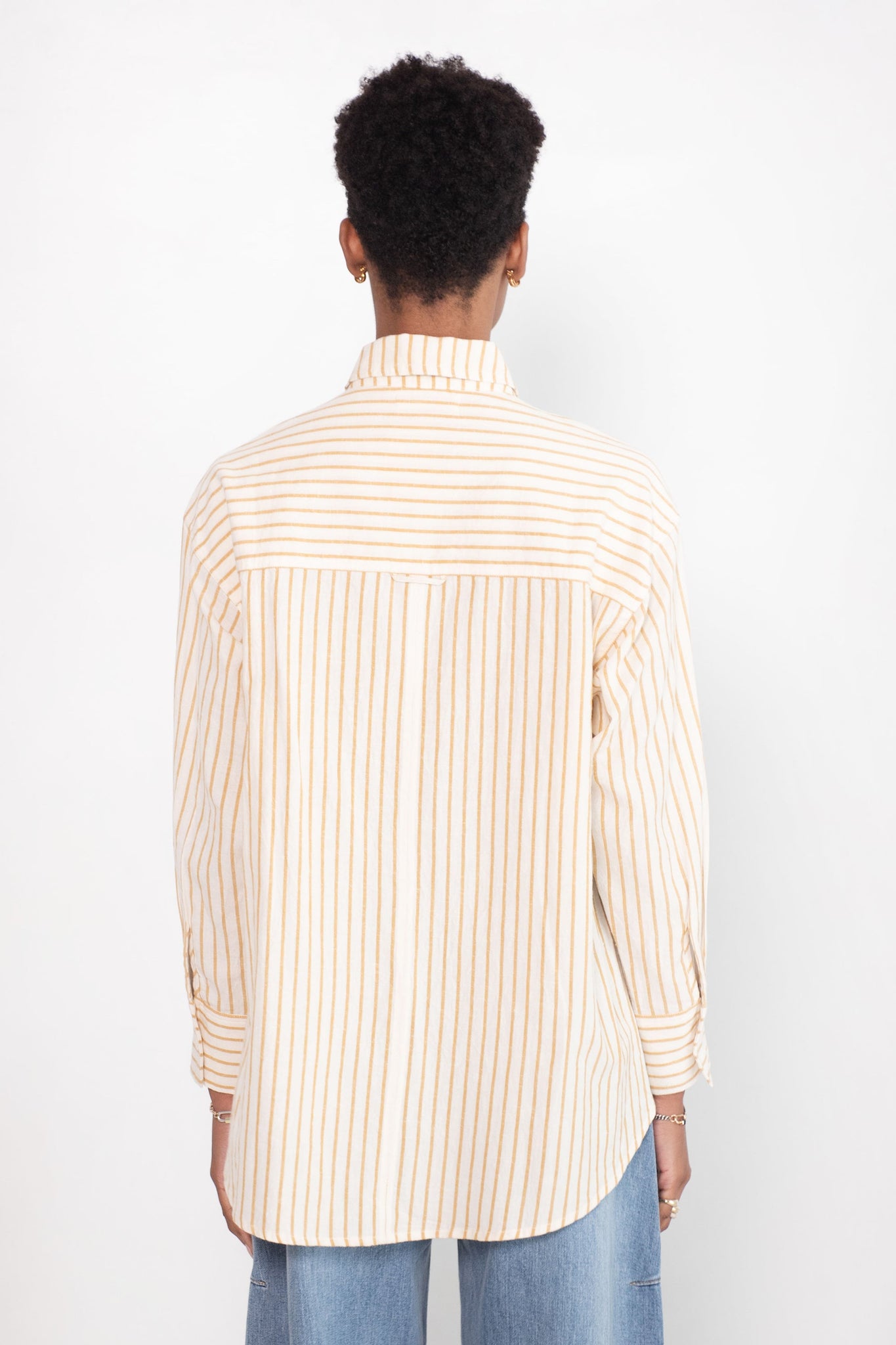 APIECE APART - Oversized Button Down, Sun Stripe