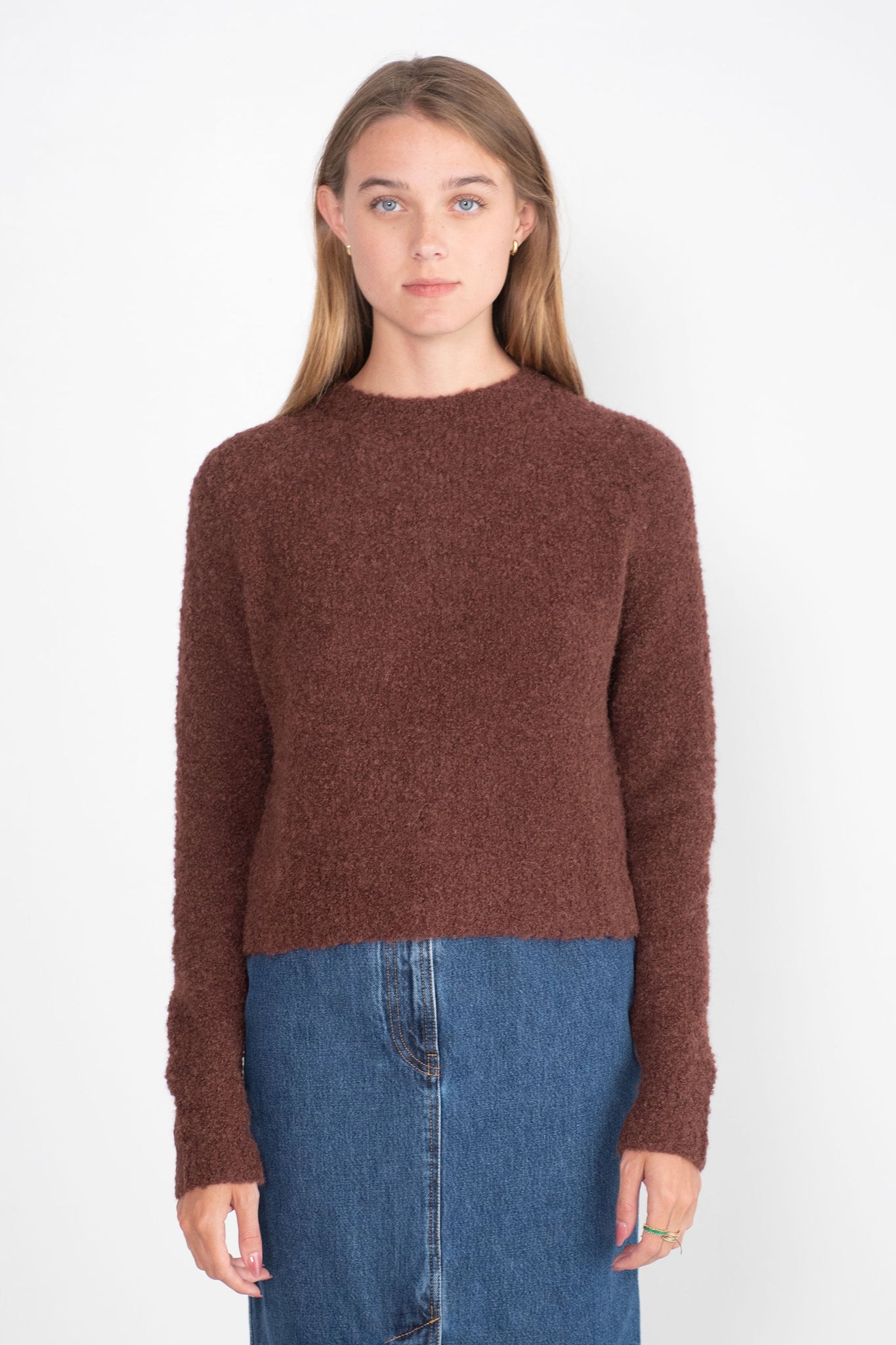 APIECE APART - Liisa Textured Crop, Chocolate