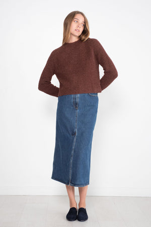 APIECE APART - Liisa Textured Crop, Chocolate