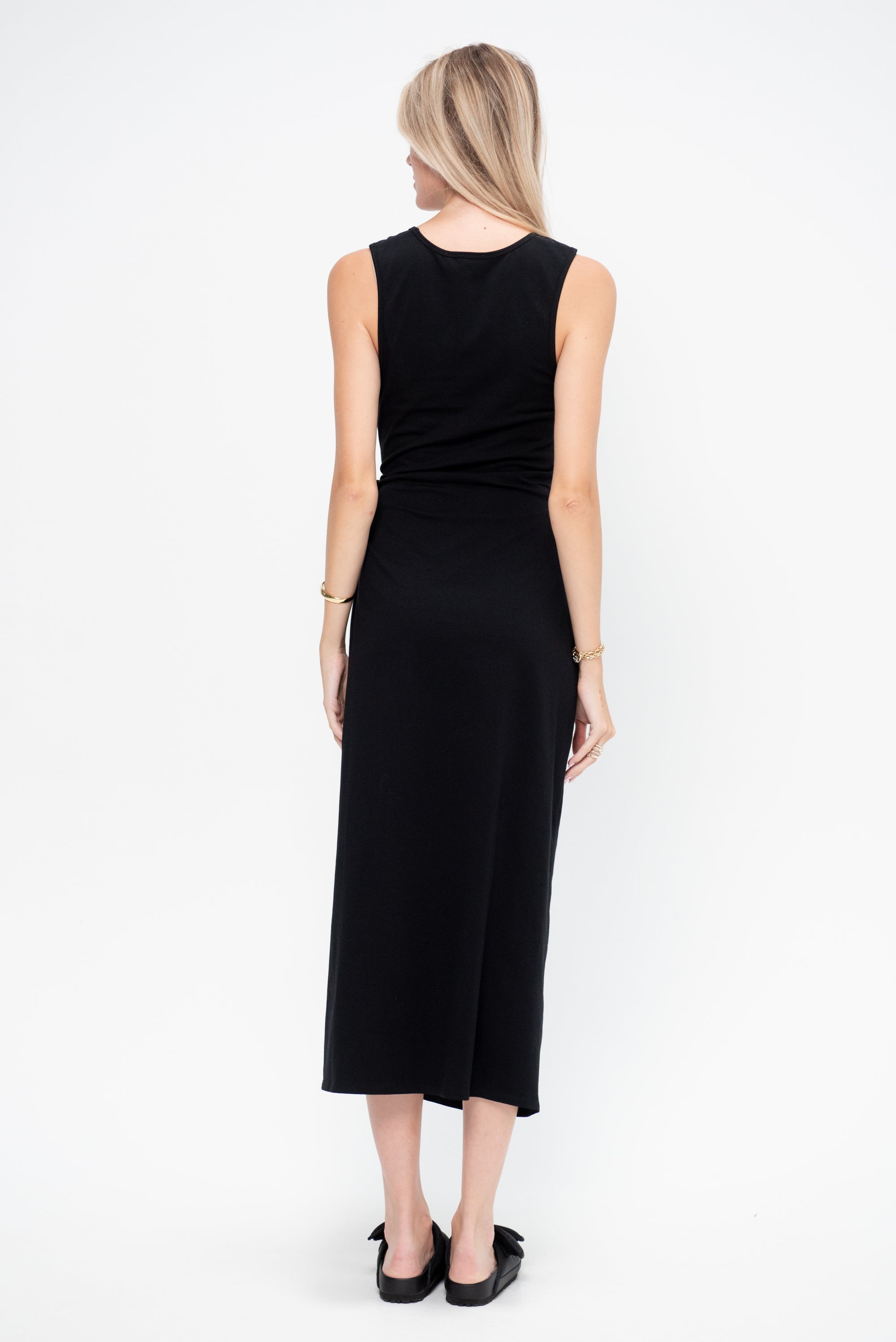Uri Twist Dress, Black
