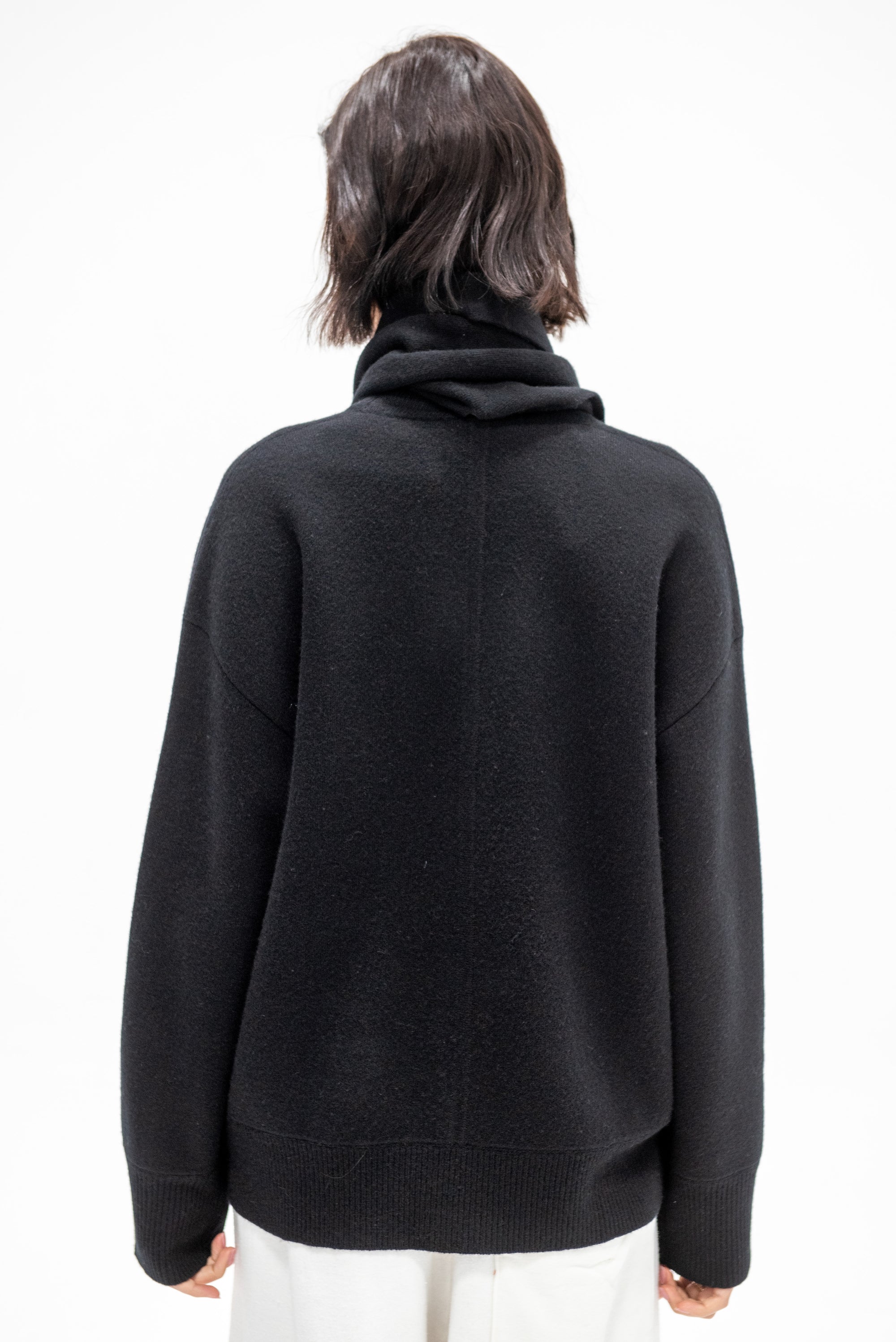 Medina Cardigan with Scarf, Black