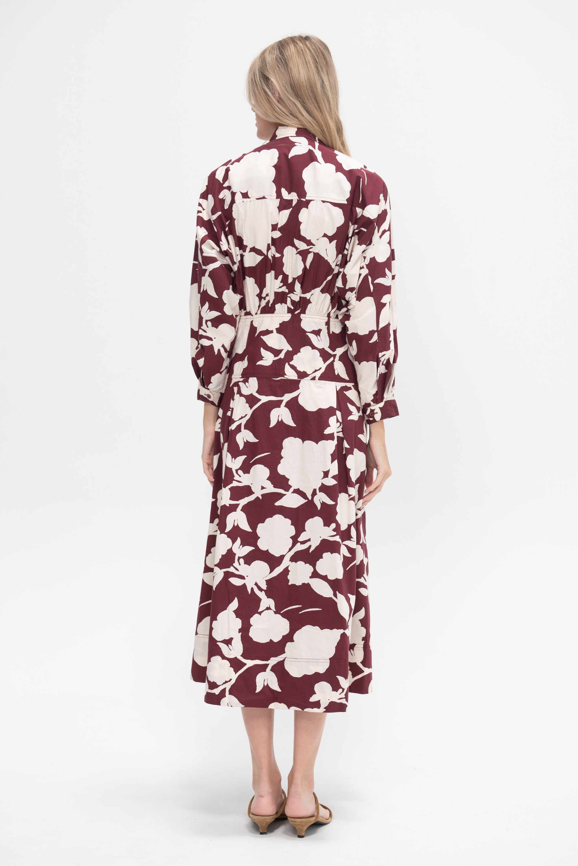 Pietra Maxi Shirt Dress, Paz Floral Fig