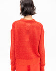 Softest Tissue Weight Sweater Mouline, Tigerlily