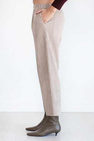 APUNTOB - Corduroy Trousers, Ecru