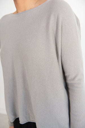 APUNTOB - Long Sleeve Knitwear, Medium Grey