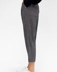 Herringbone Trousers, Ecru & Blue