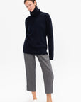 Herringbone Trousers, Ecru & Blue