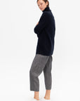 Herringbone Trousers, Ecru & Blue