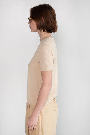 APUNTOB - Knitwear T-Shirt, Natural