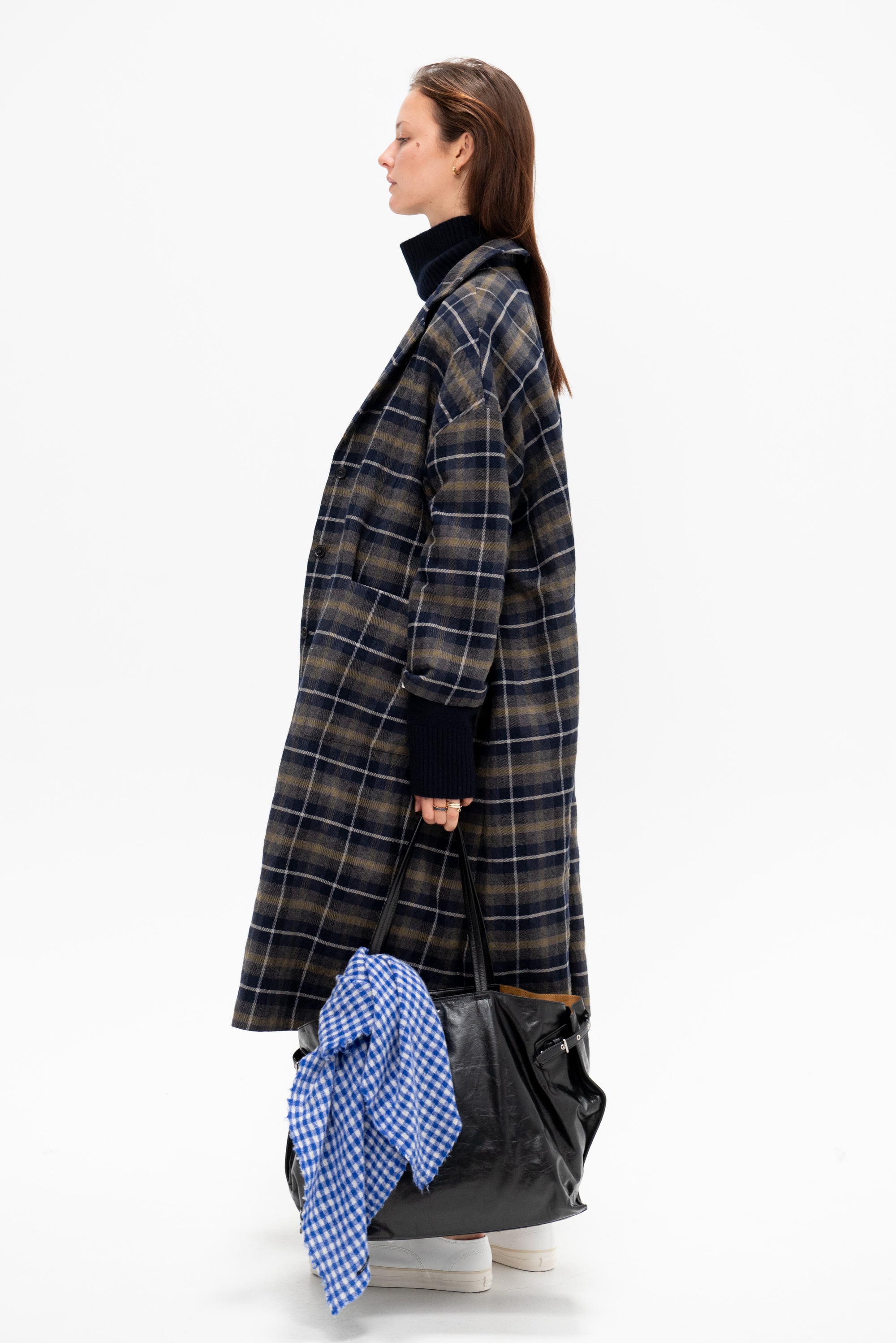 Plaid Coat, Anthracite