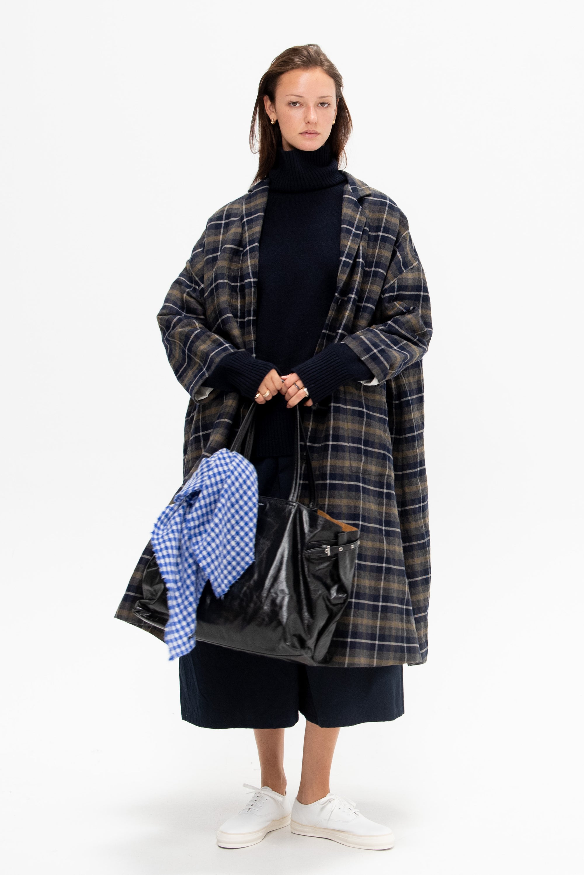 Plaid Coat, Anthracite