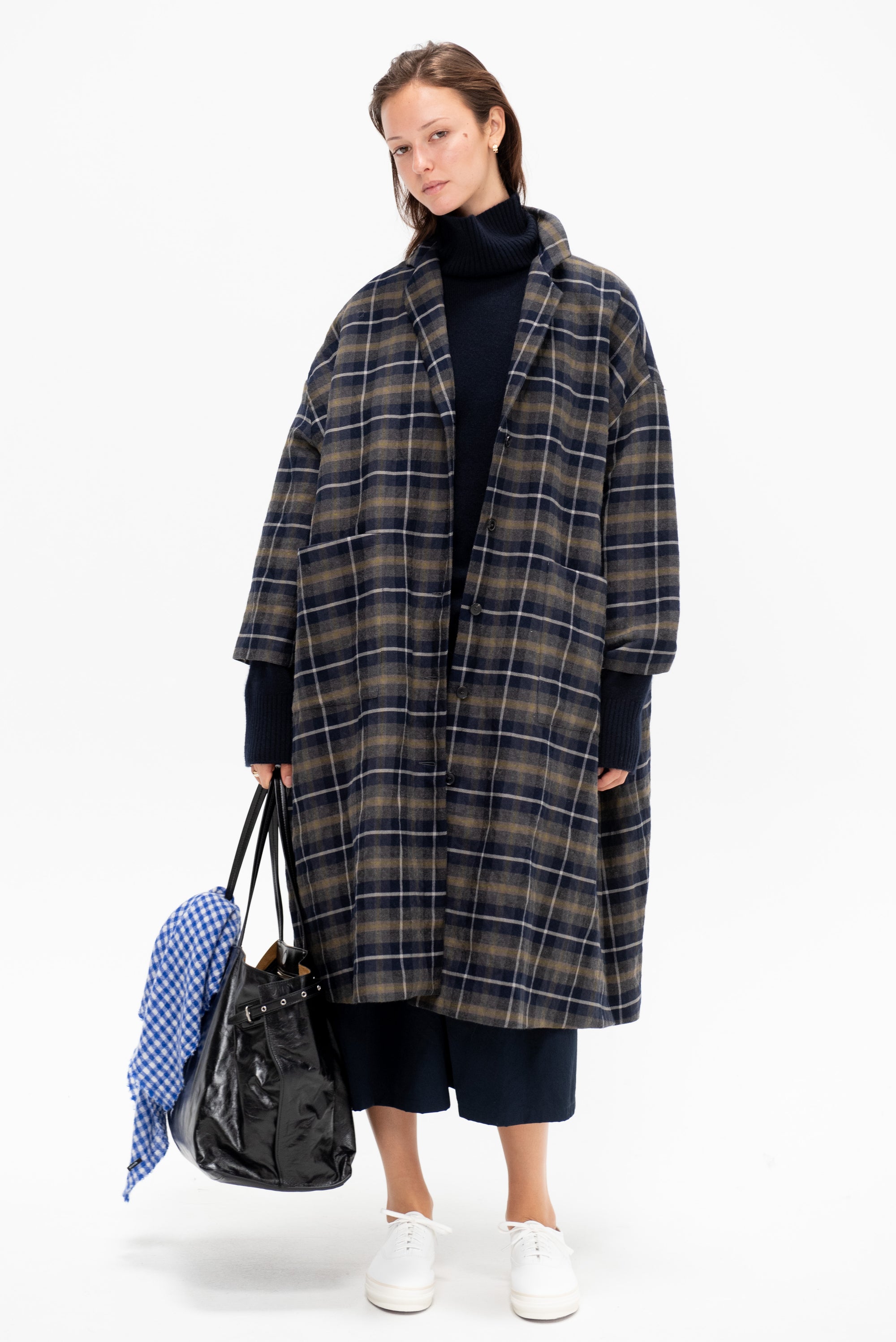 Plaid Coat, Anthracite