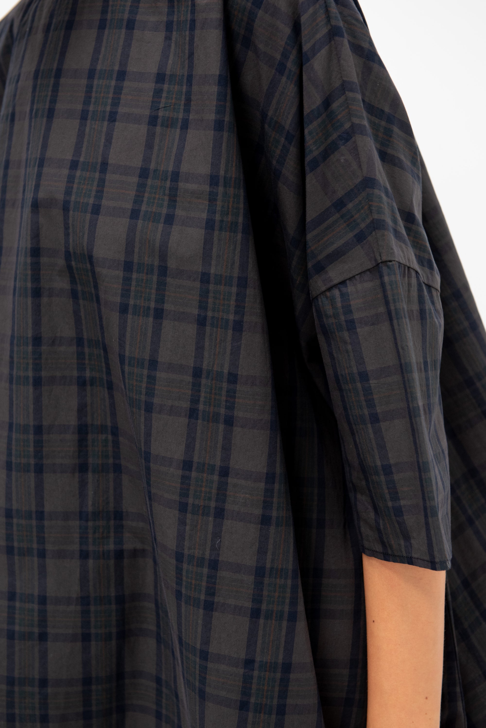 Plaid Cotton Shirt, Anthracite