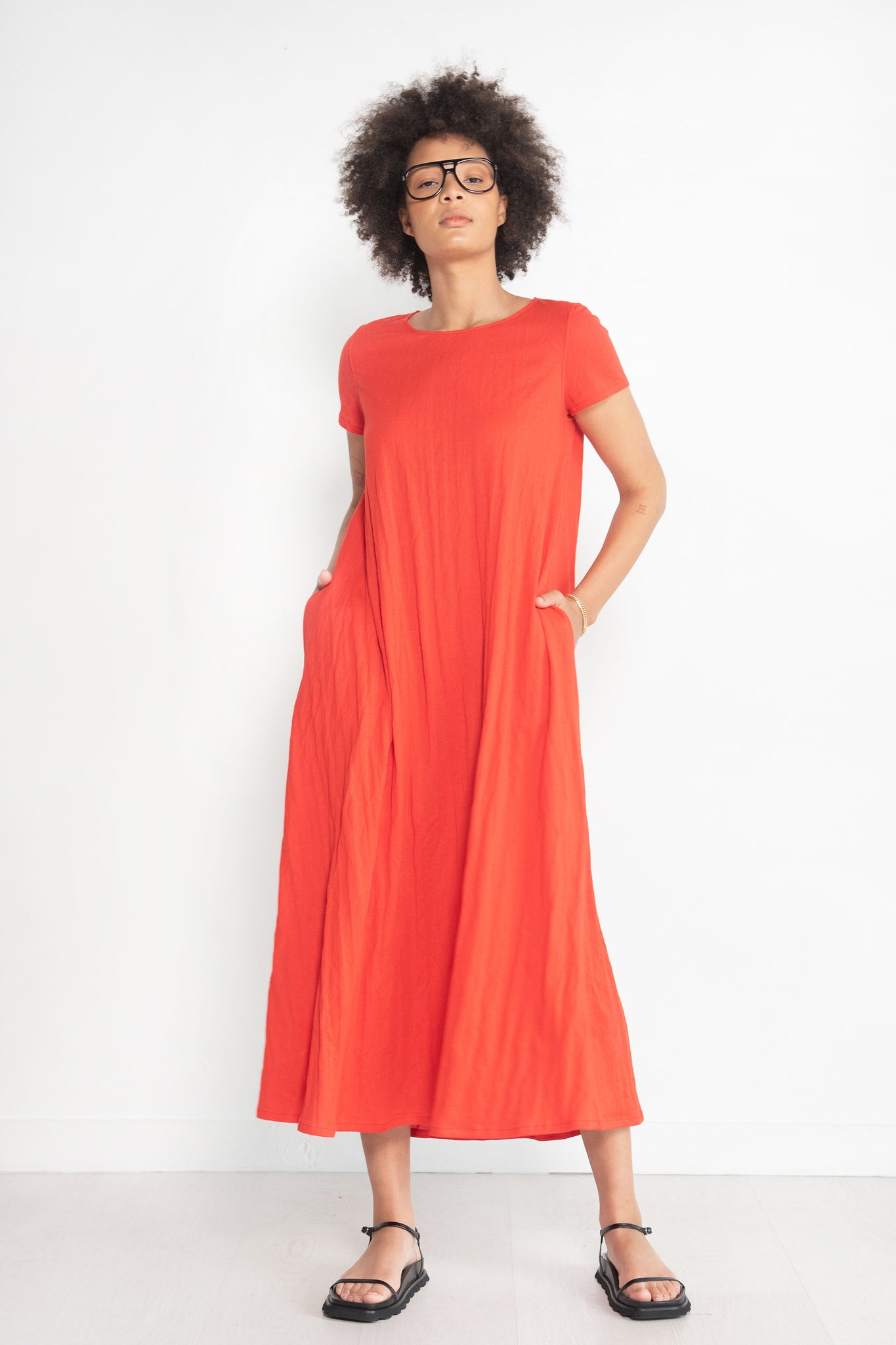 APUNTOB - Jersey Dress, Poppy