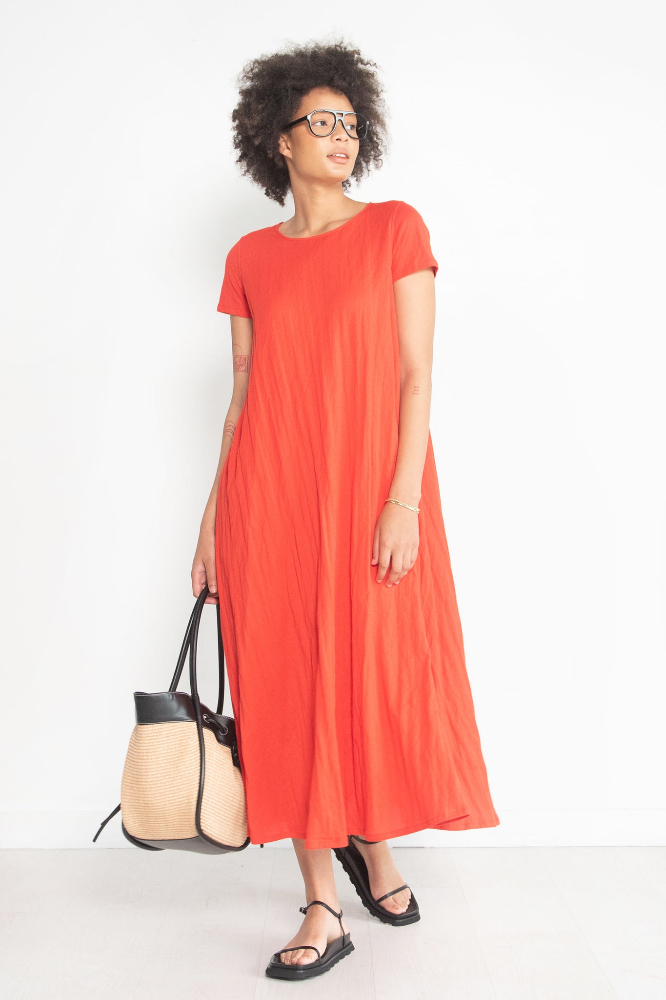 APUNTOB - Jersey Dress, Poppy