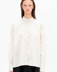 Button Up Striped Shirt, Natural Sand