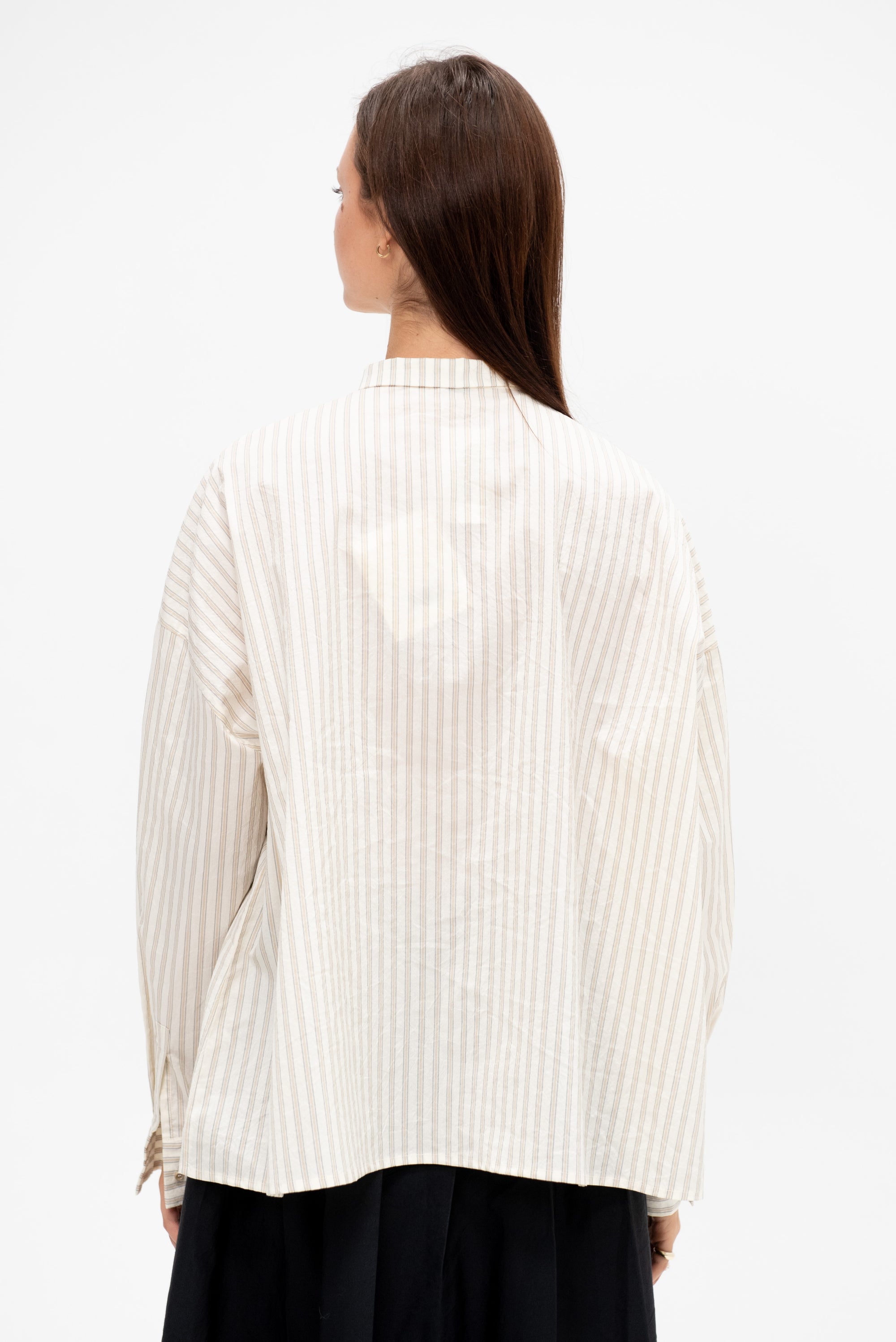 Button Up Striped Shirt, Natural Sand