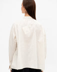 Button Up Striped Shirt, Natural Sand