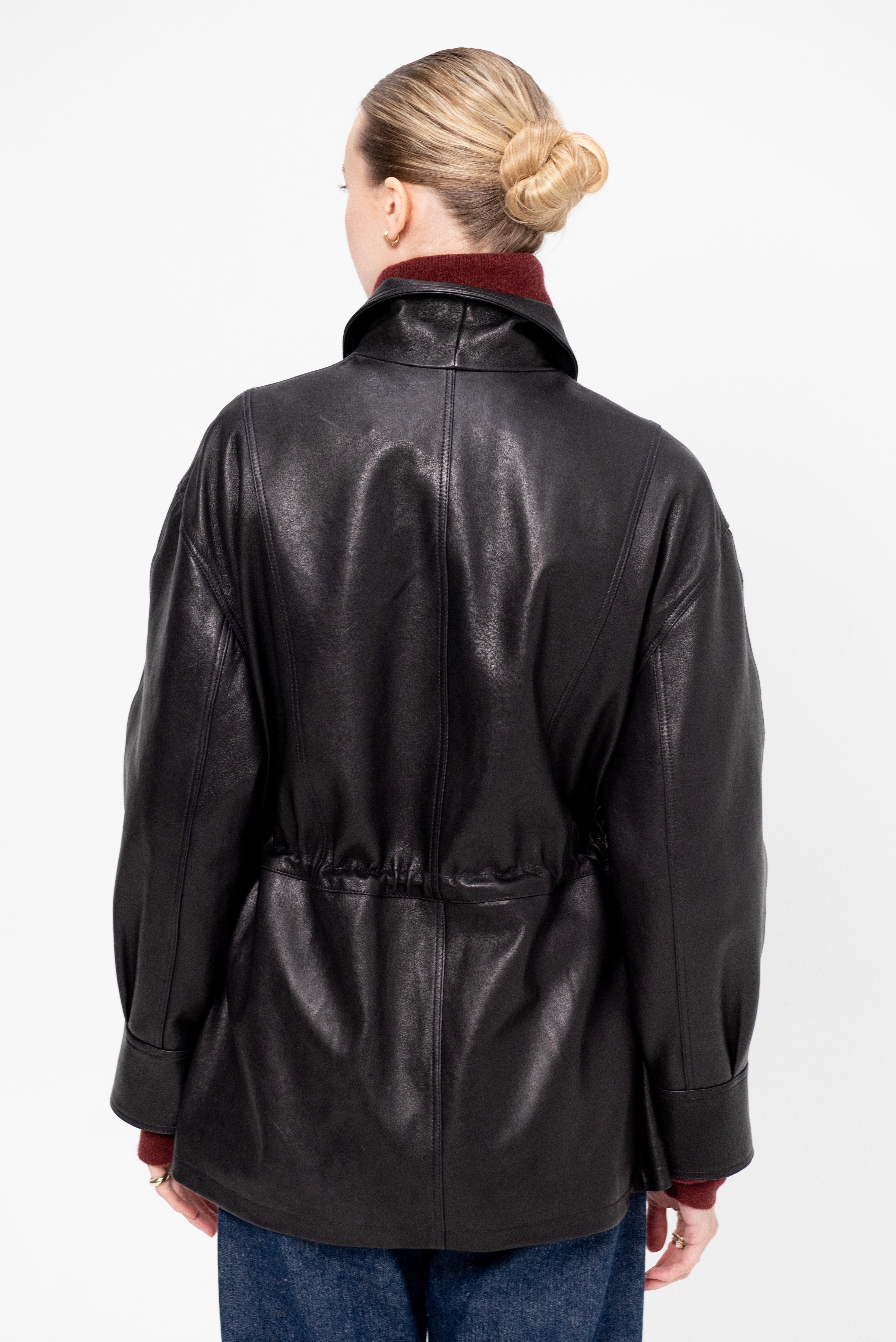 Arma Maeve - Leather Jacket, Black – Kick Pleat