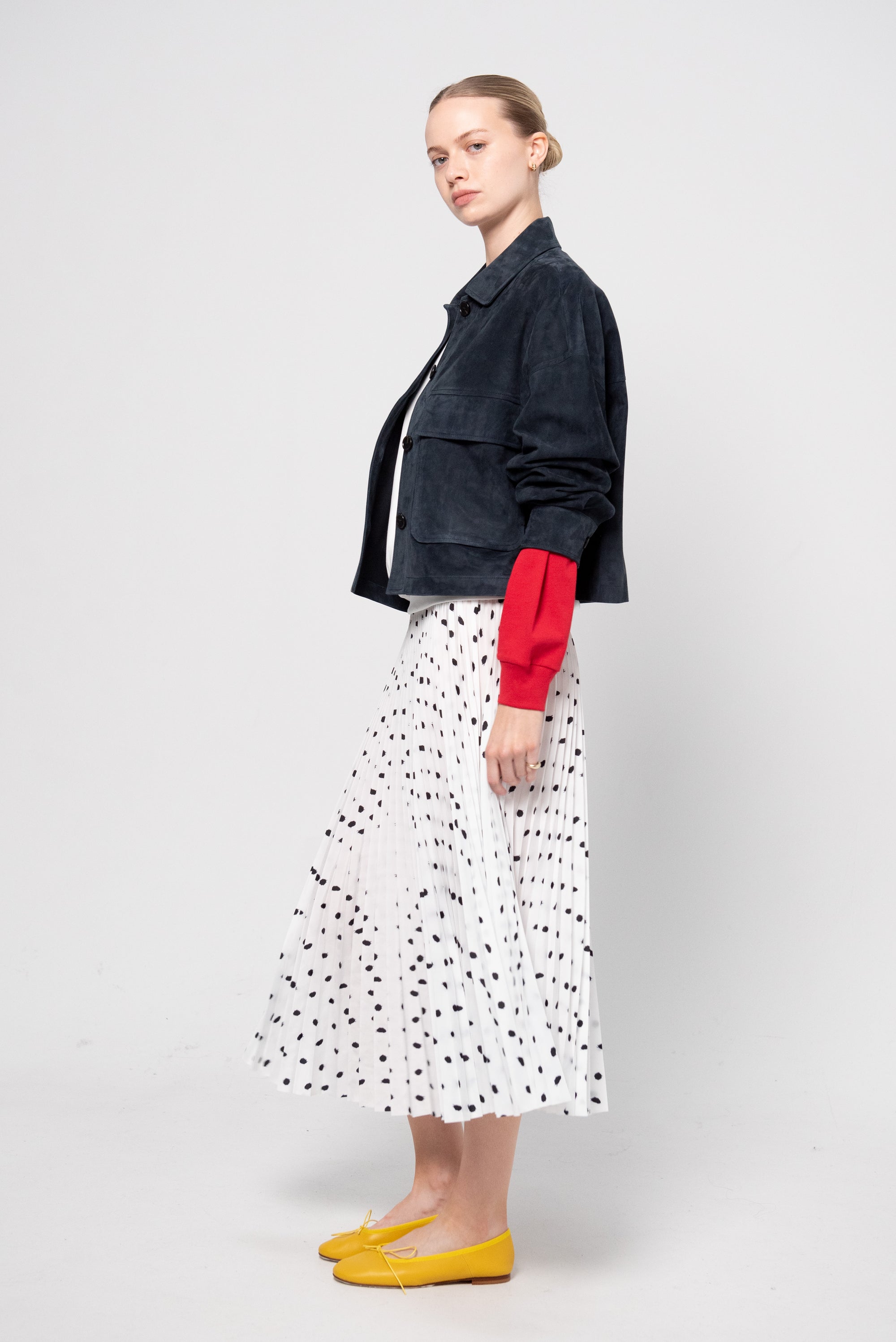 Miri - Suede Jacket, Royal