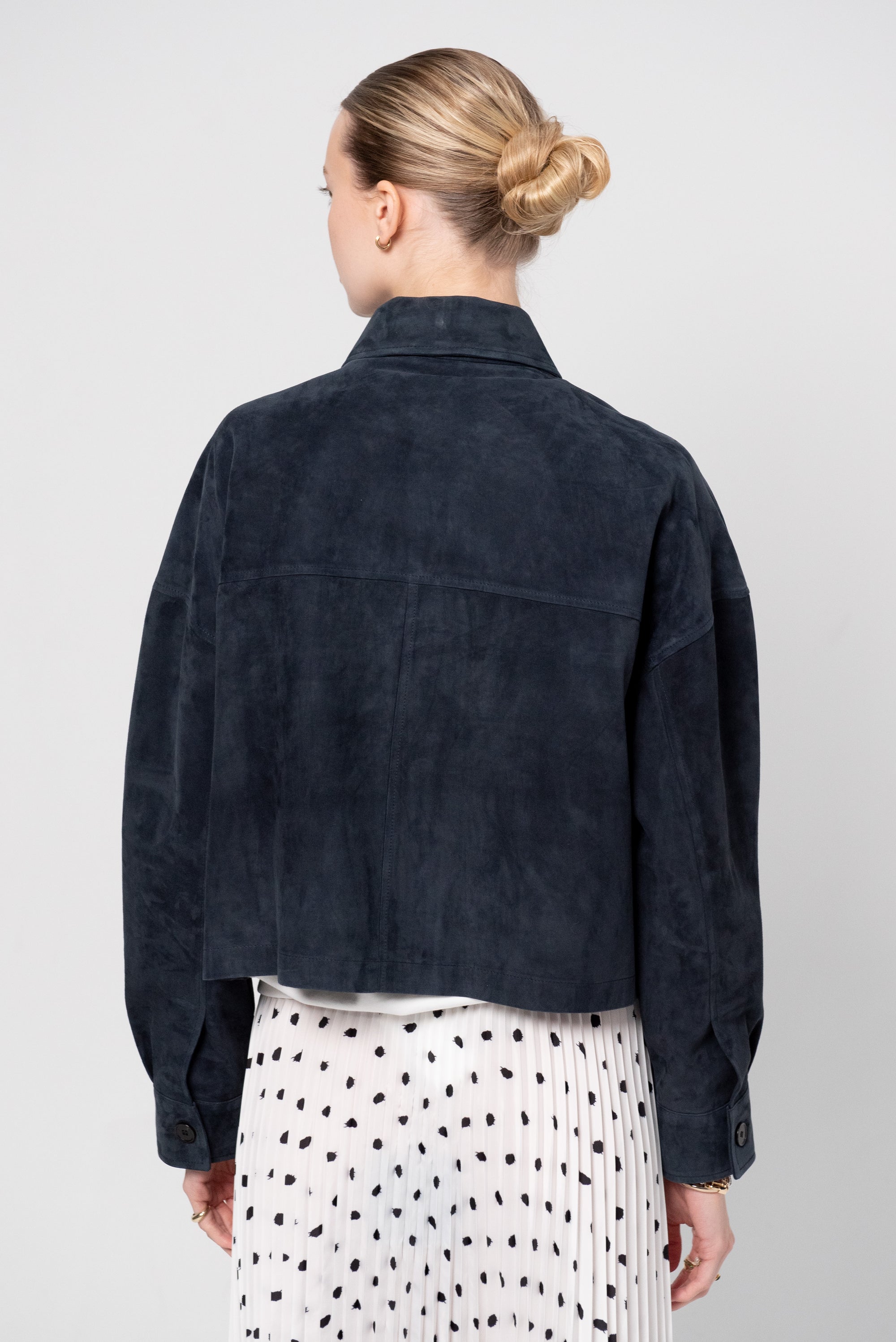 Miri - Suede Jacket, Royal