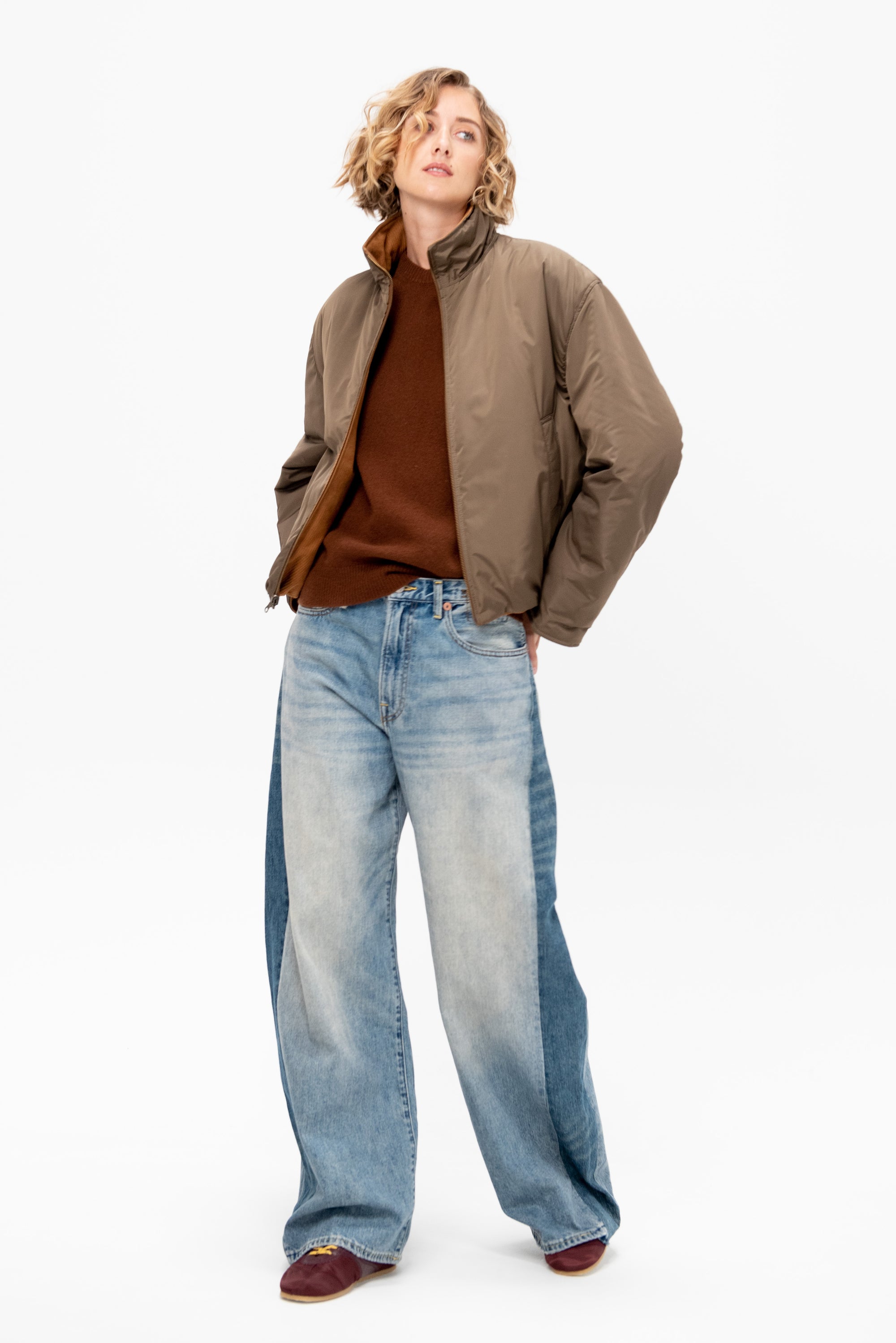 Gary - Corduroy Suede Reversible Jacket, Whiskey