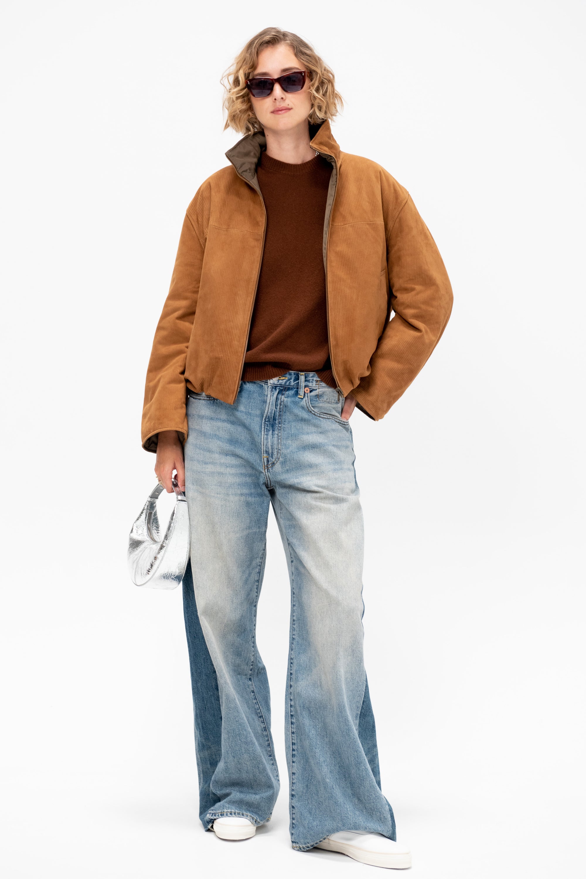 Gary - Corduroy Suede Reversible Jacket, Whiskey