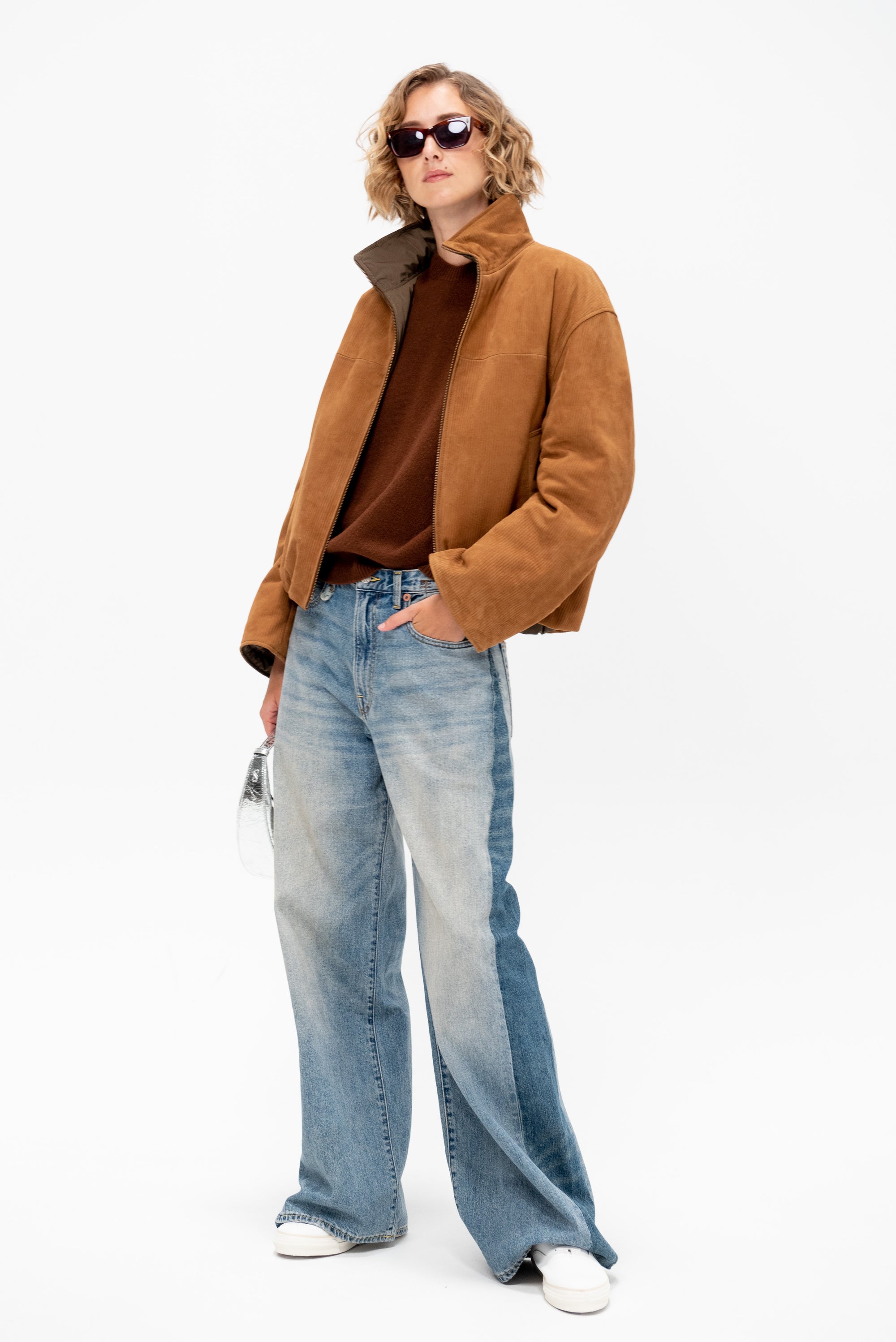 Gary - Corduroy Suede Reversible Jacket, Whiskey
