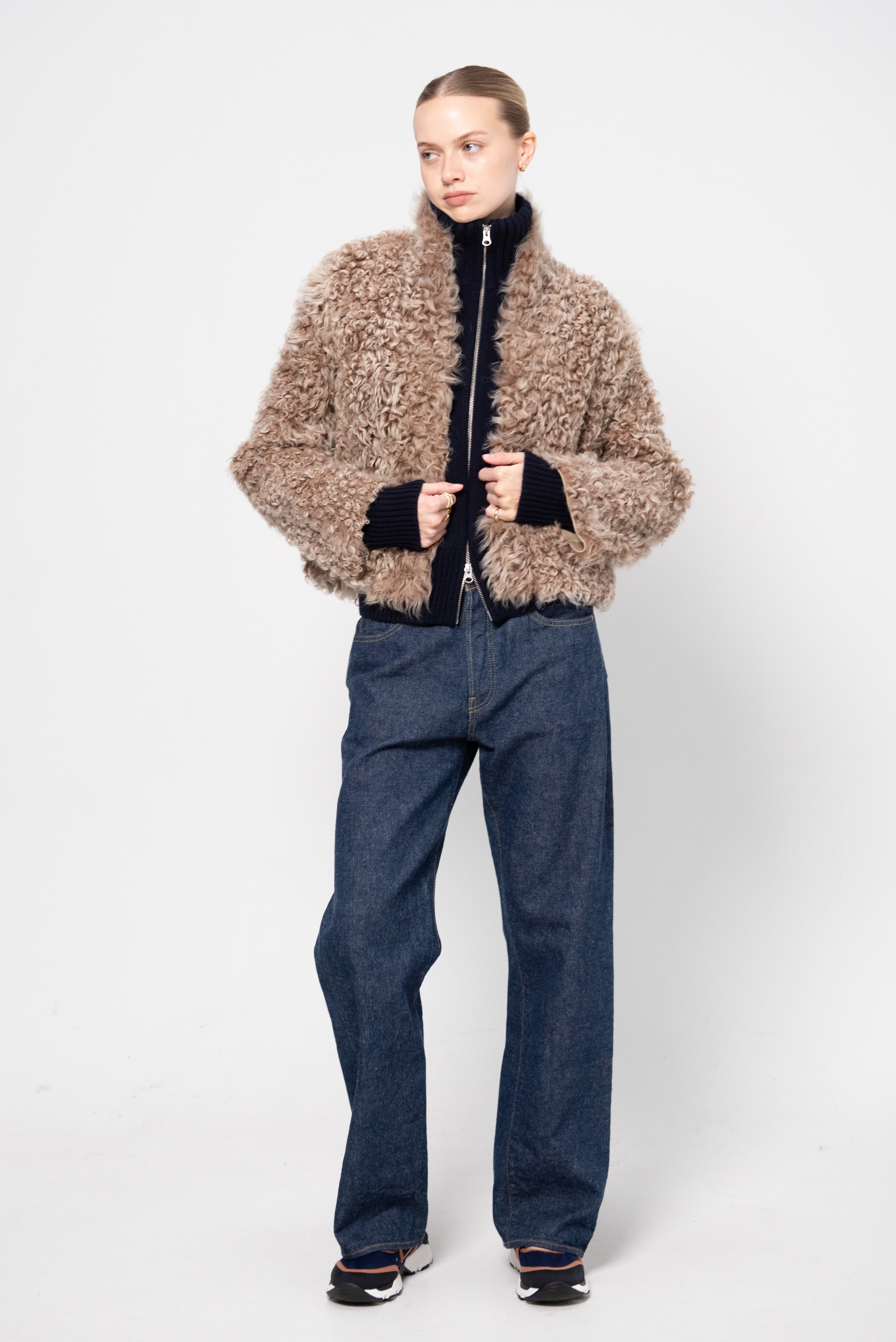 Arma Mooney - Shearling Jacket, Hazel – Kick Pleat