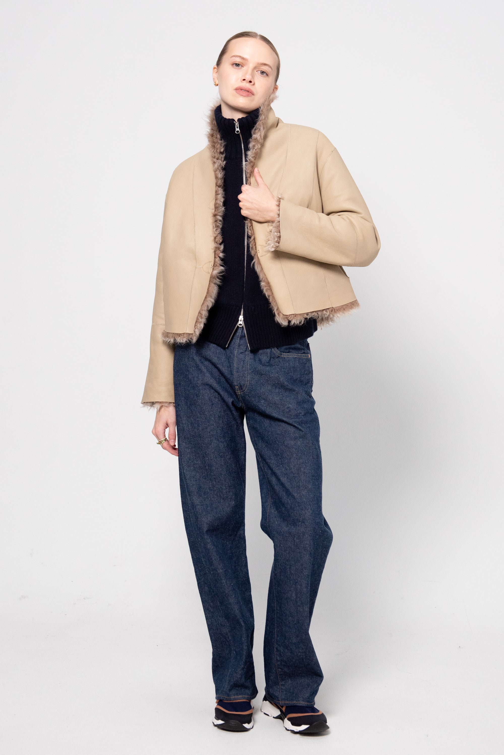 Mooney - Shearling Jacket, Hazel