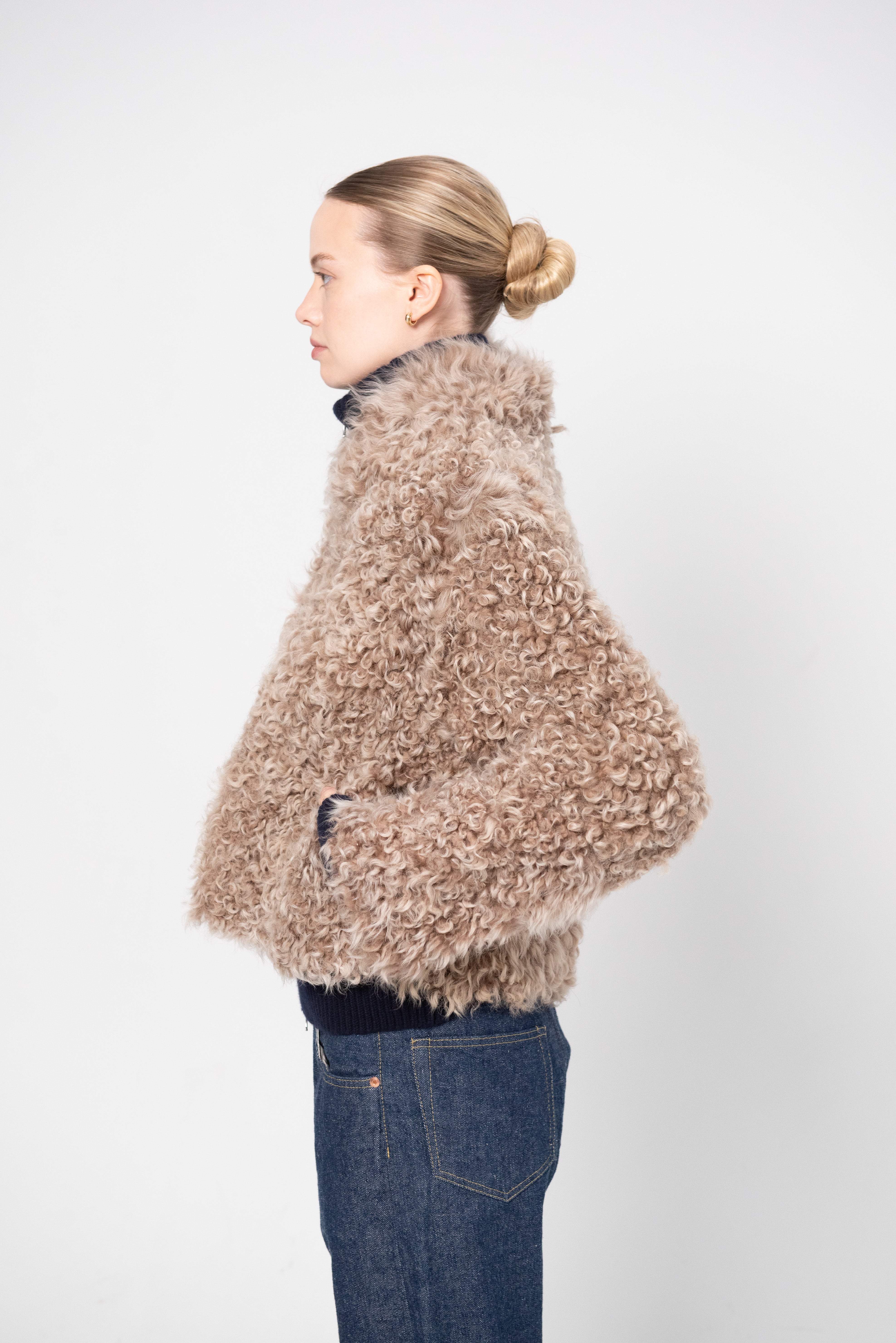 Arma Mooney - Shearling Jacket, Hazel – Kick Pleat
