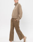 Blaire - Suede Trousers, Olive