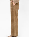 Blaire - Suede Trousers, Olive