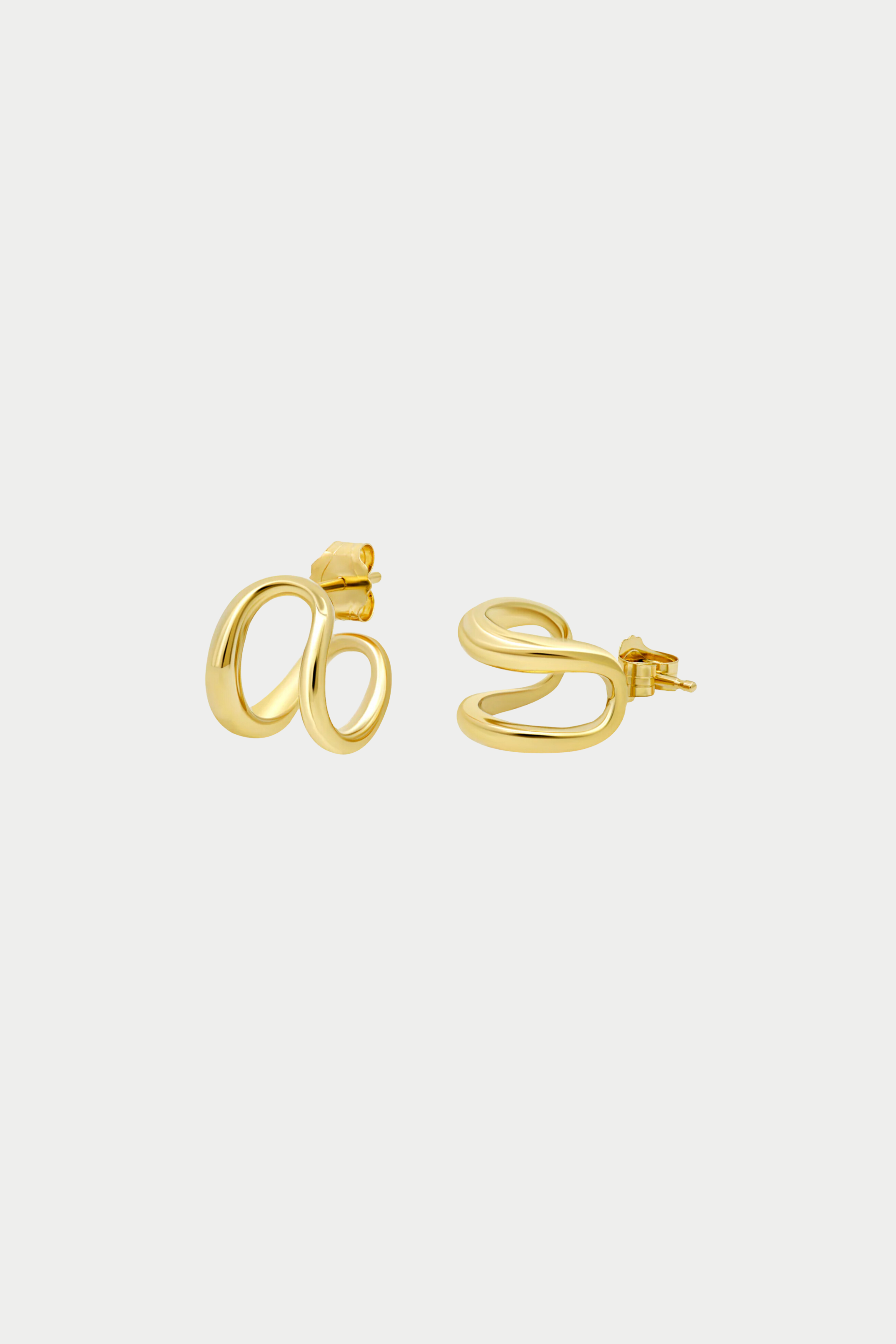 GABRIELA ARTIGAS - Twin Tusk Earrings, Yellow Gold