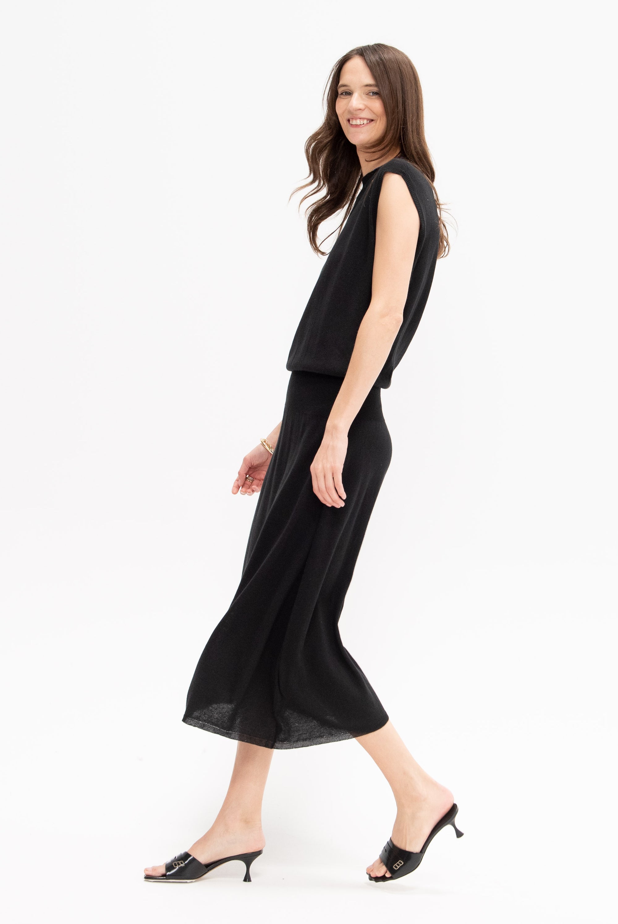 High Gauge Dress, Black