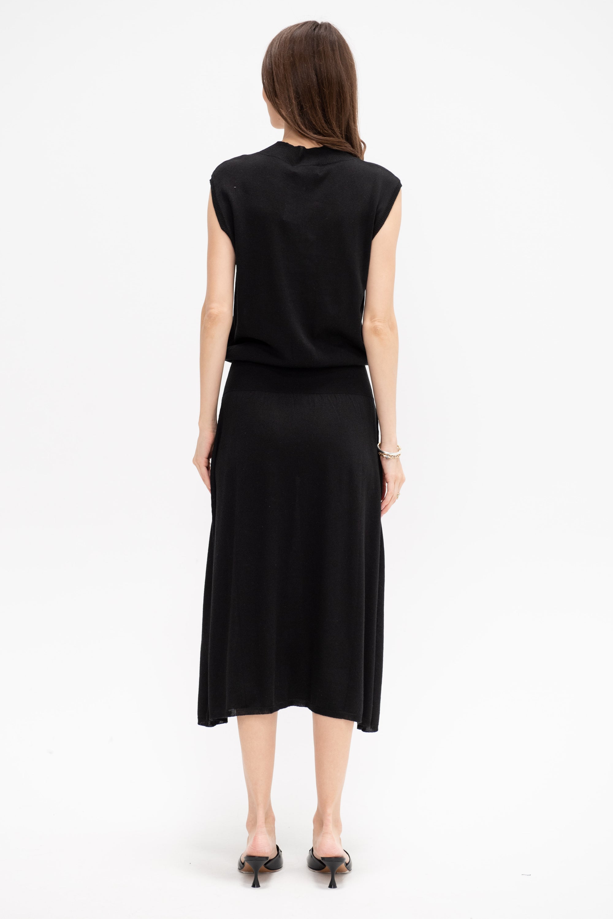 High Gauge Dress, Black