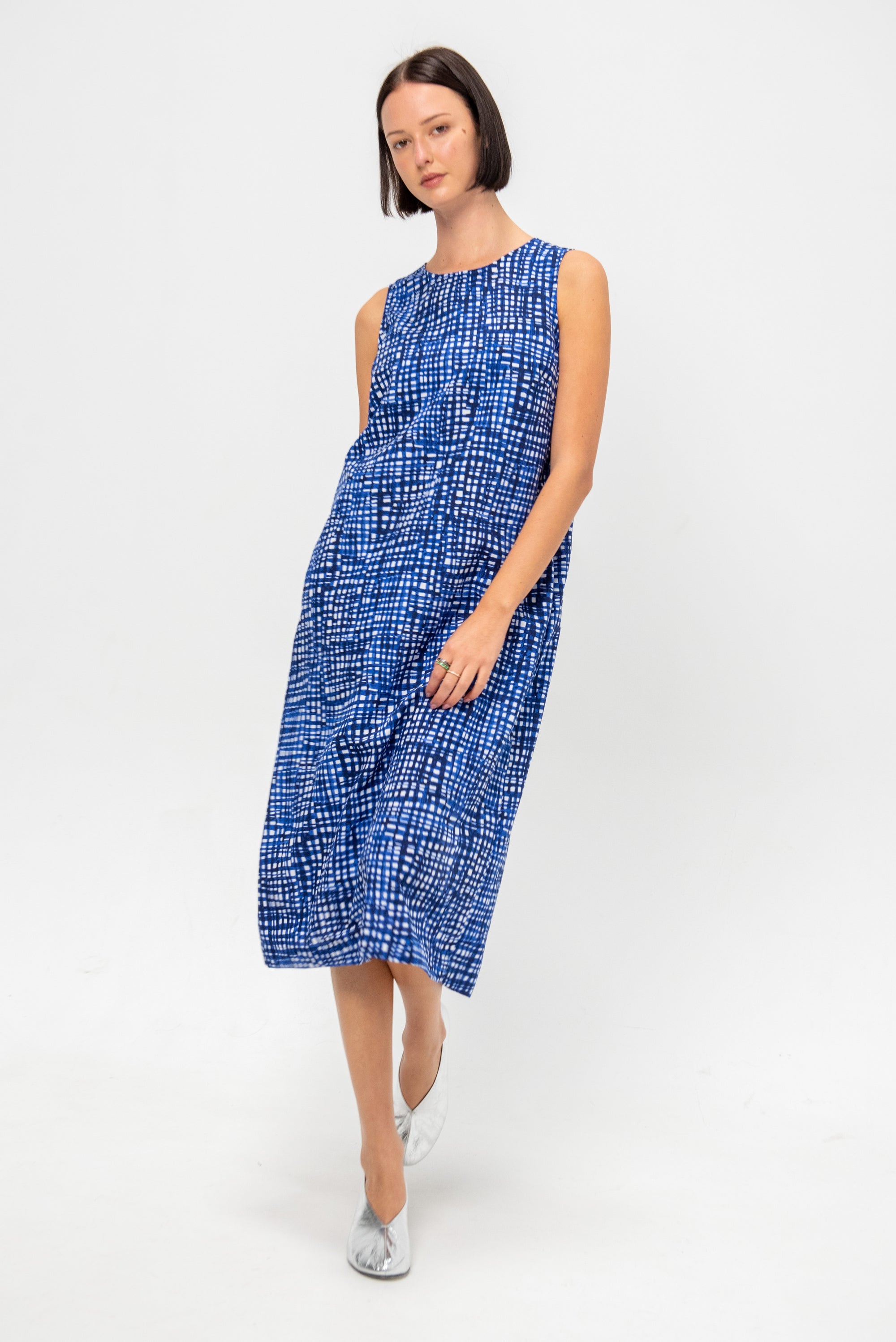 Nora Dress, Blue Check