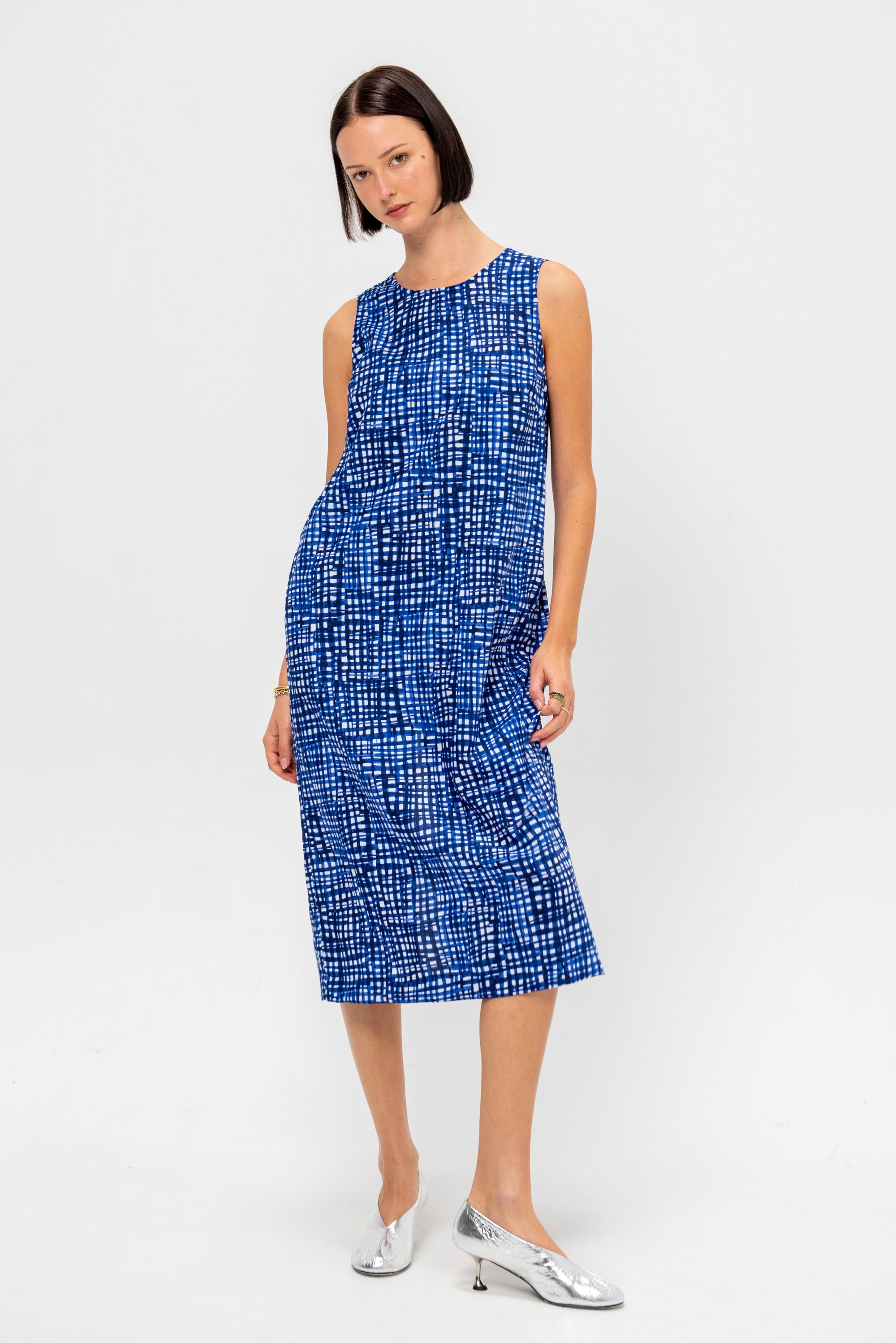 Nora Dress, Blue Check