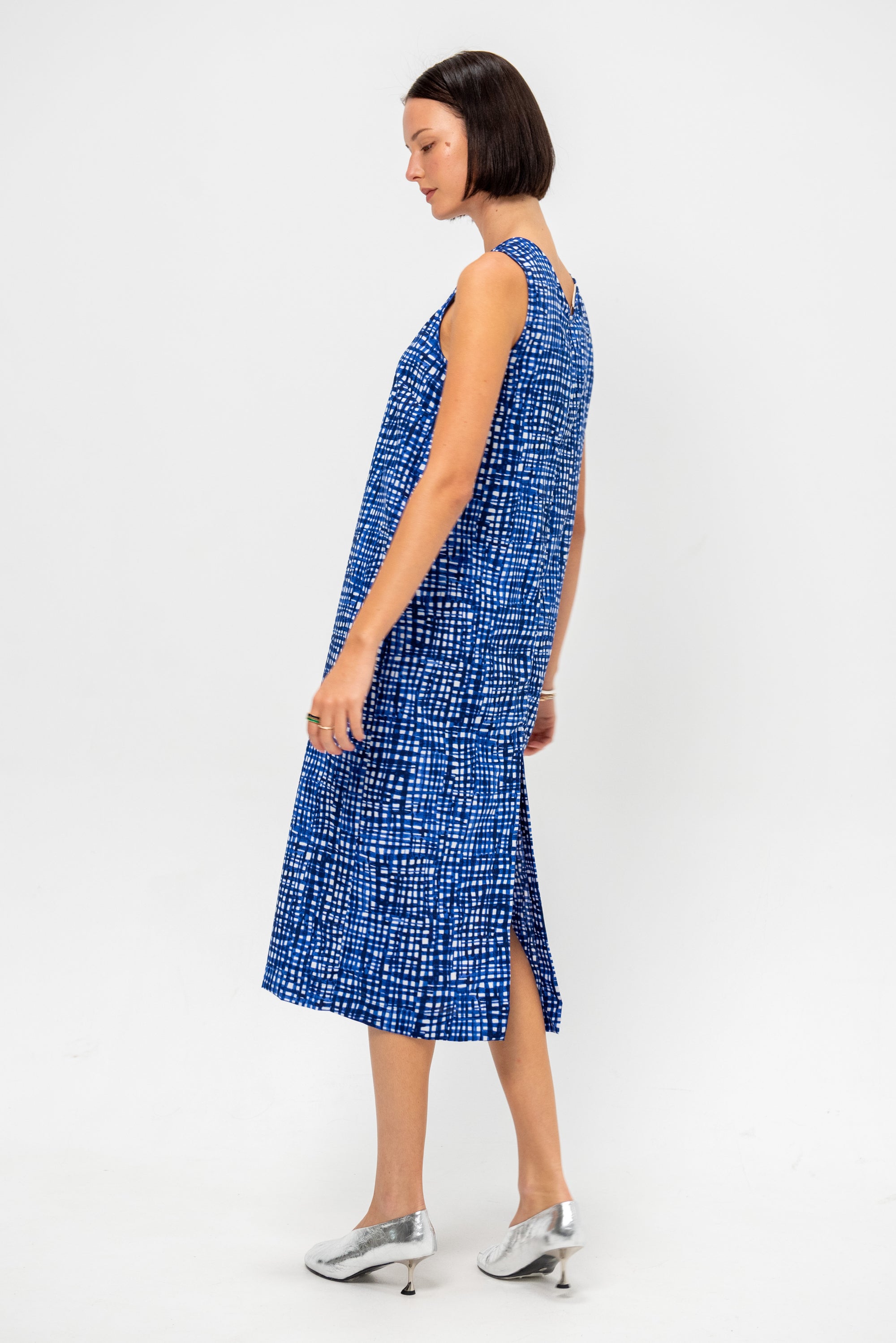 Nora Dress, Blue Check