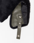 Aviator Collar, Black & Olive