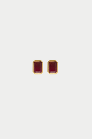 AZLEE - Rich Small Studs, Ruby