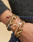 Pushmipullyu Lock, Yellow Gold