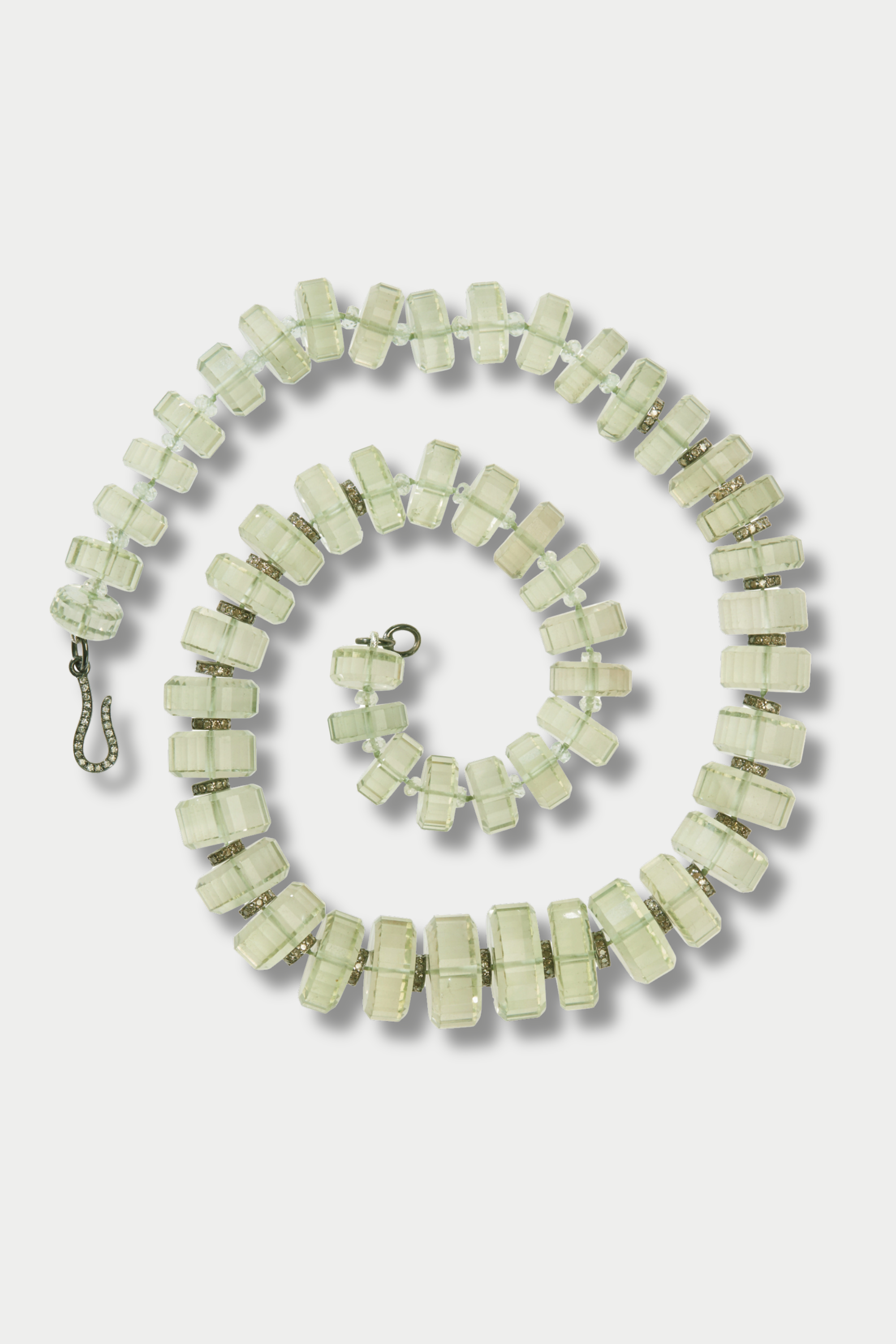 Aura Necklace, Green Amethyst