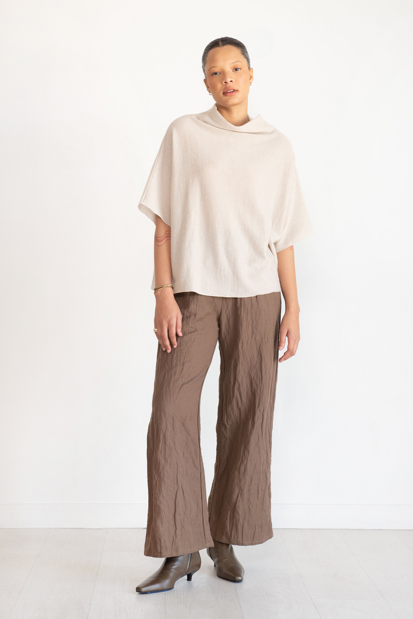 Album di Famiglia - Highneck Pullover, Fog