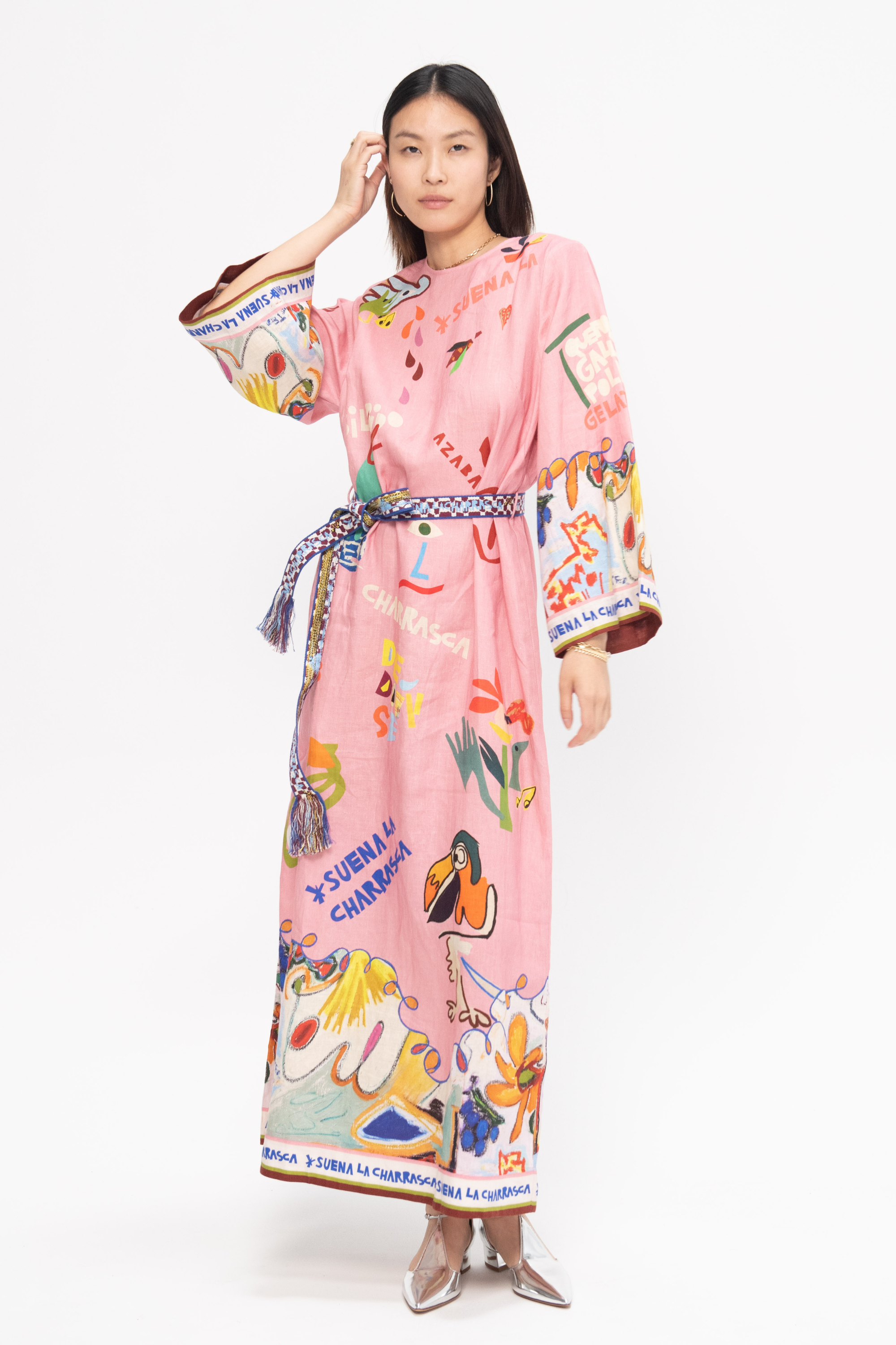 ALÉMAIS - La Charrasca Midi Dress, Multi